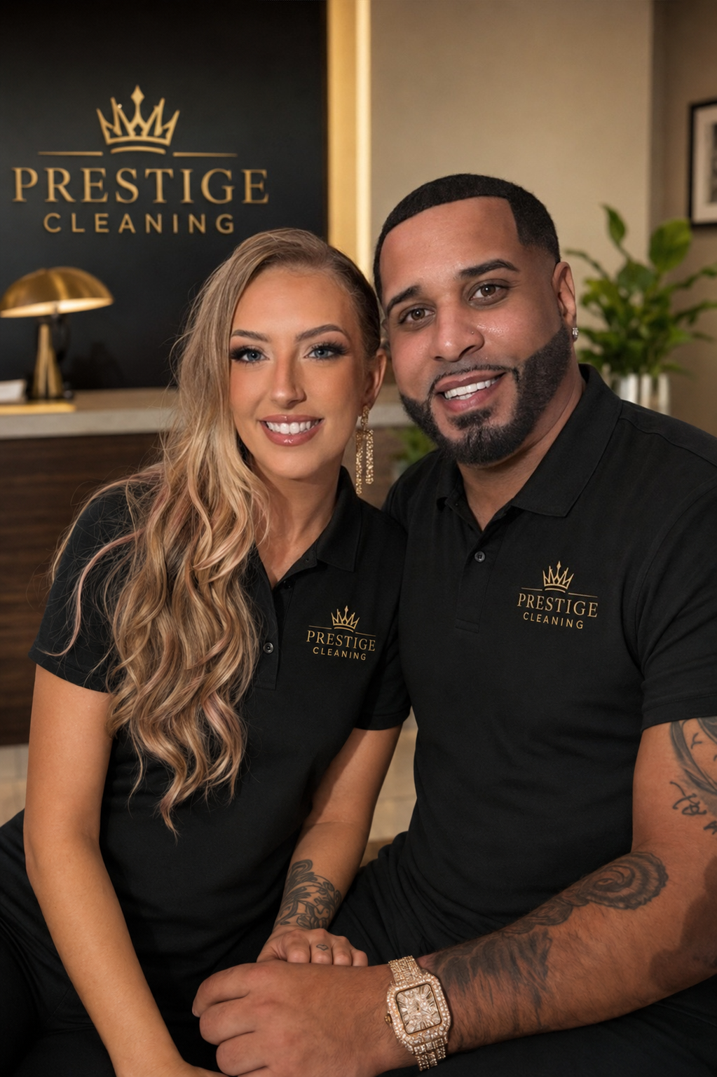 Patience and Ben, Owners of Prestige Cleaning Services LLC